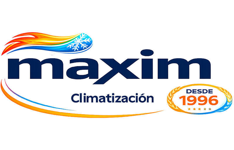 Climatización. Logo Maxim Climatización